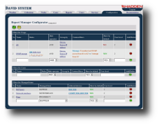 System David - system zarządzania siecią komputerową: aplikacja webowa Konfigurator Zarządcy Raportów